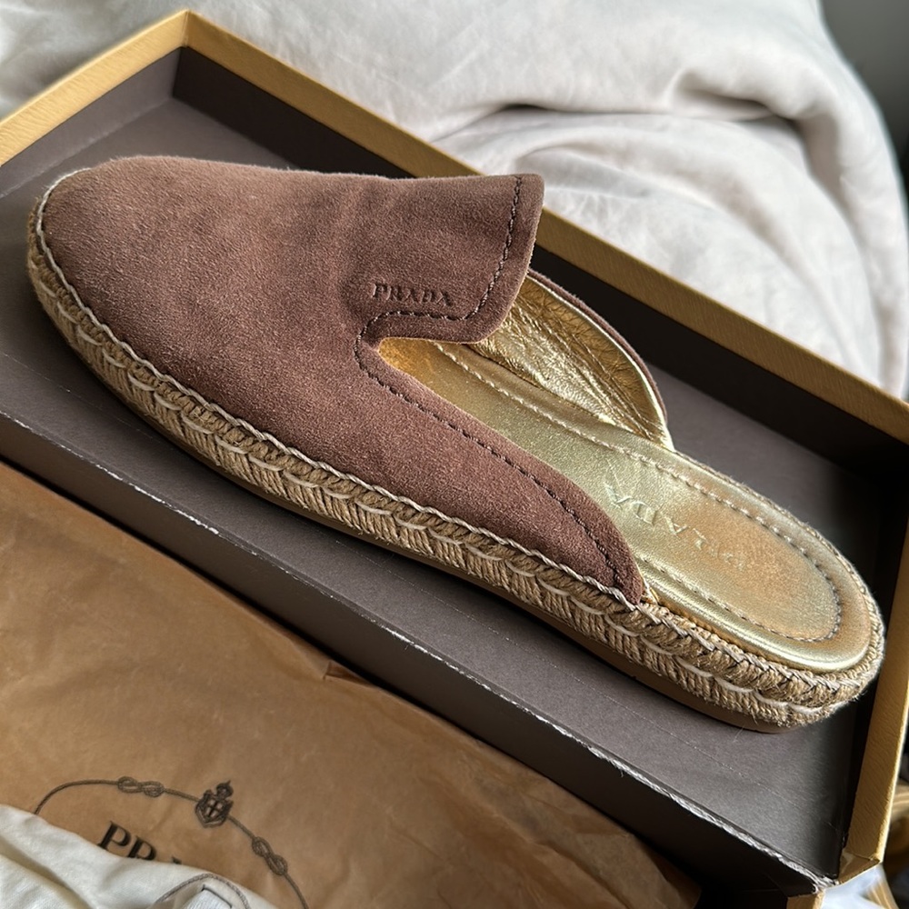 Prada Espadrilles Shoes | Tabacco | Calzature Donna | Size 39.5 | Good Condition